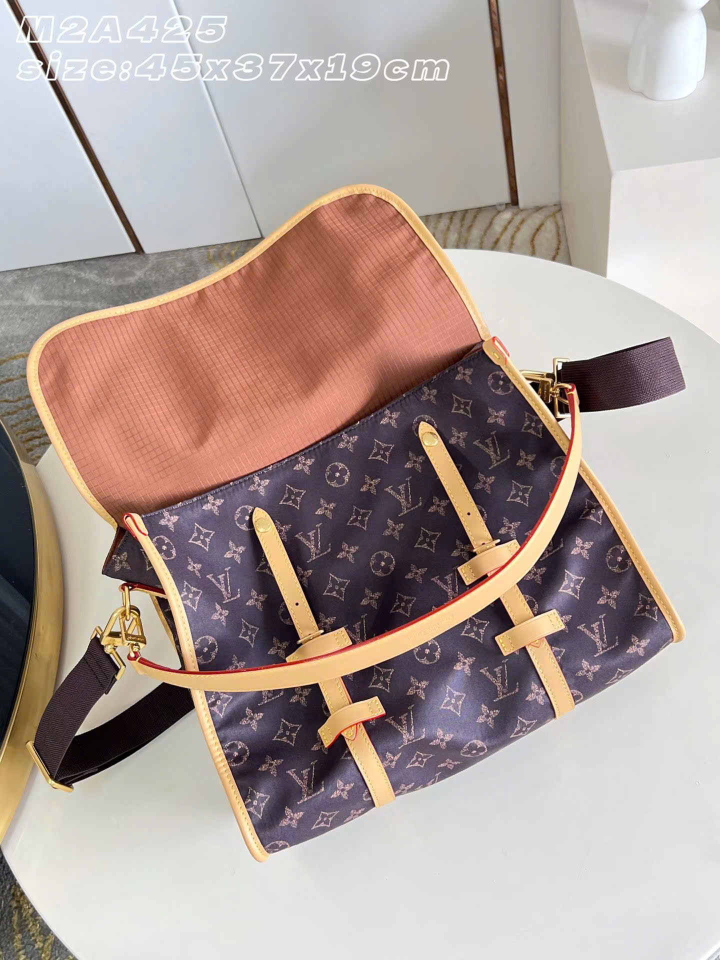 Louis Vuitton Jet Lag Silk Tech Monogram Bag 45cm - Image 9