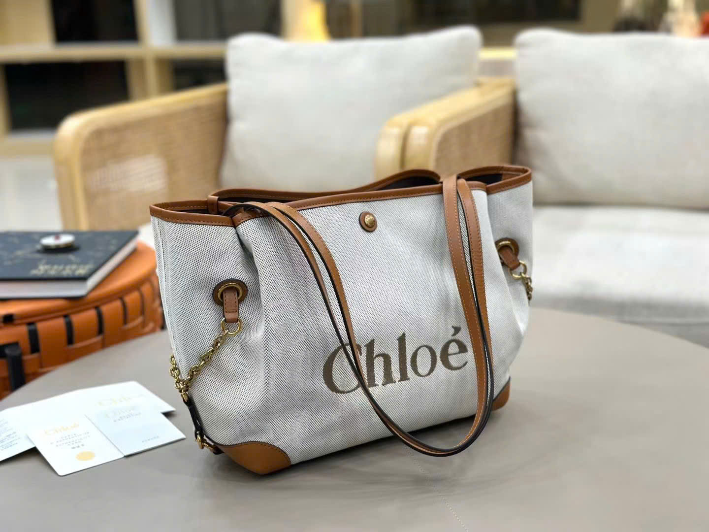 Chloé Clover Double Carry Bag 40cm - Image 6
