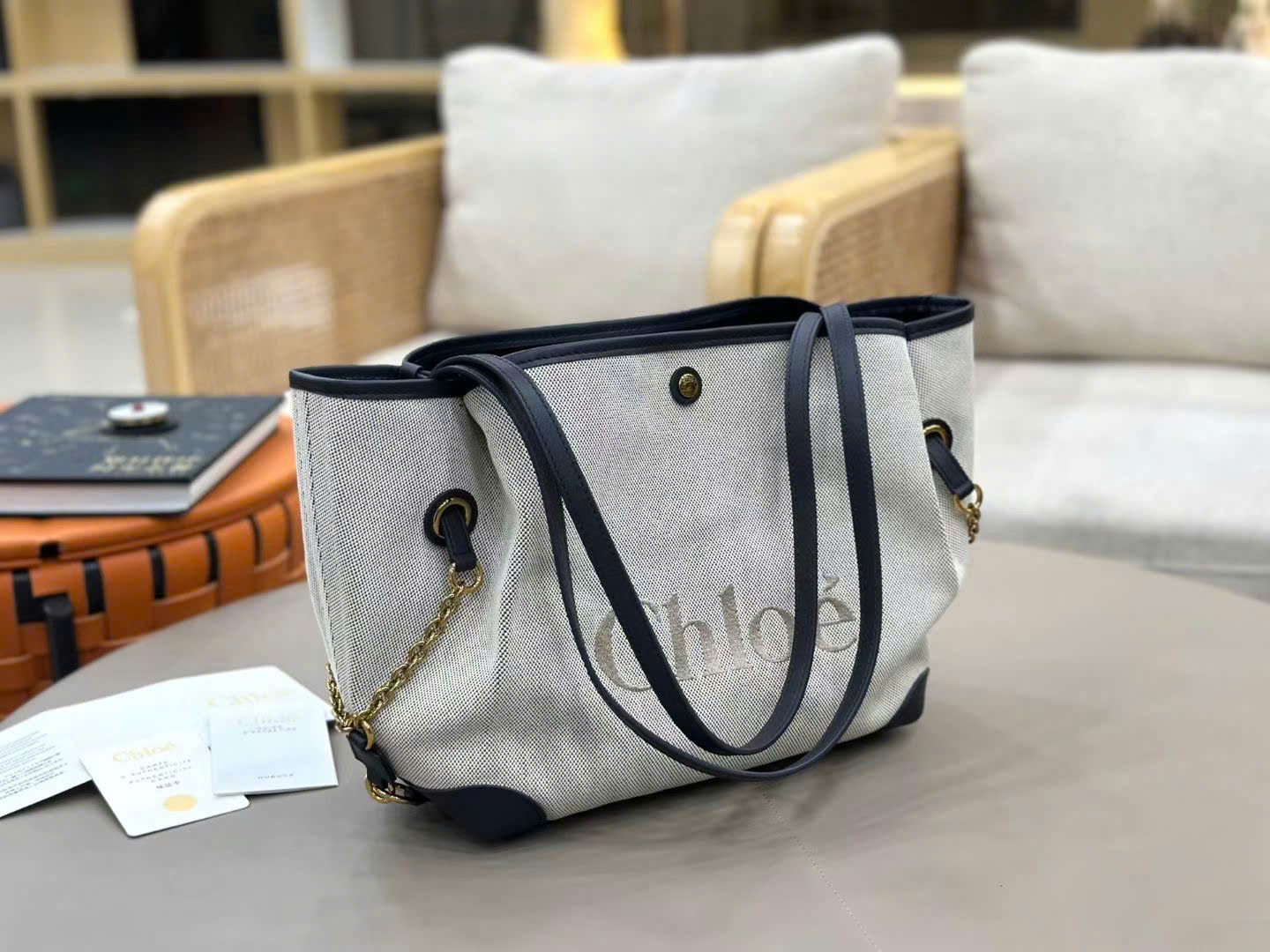 Chloé Clover Double Carry Bag 40cm - Image 6