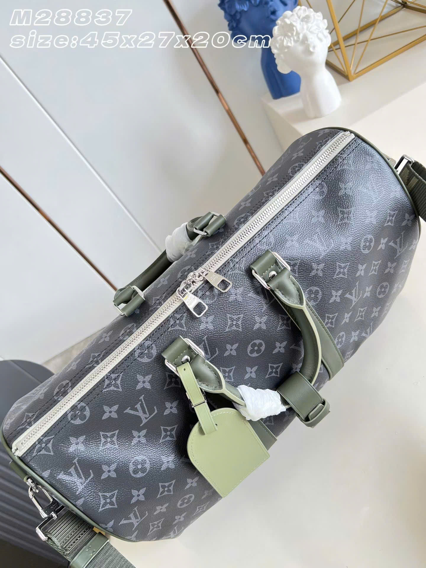 Louis Vuitton Keepall Bandoulière Monogram Eclipse Bag 45cm - Image 9