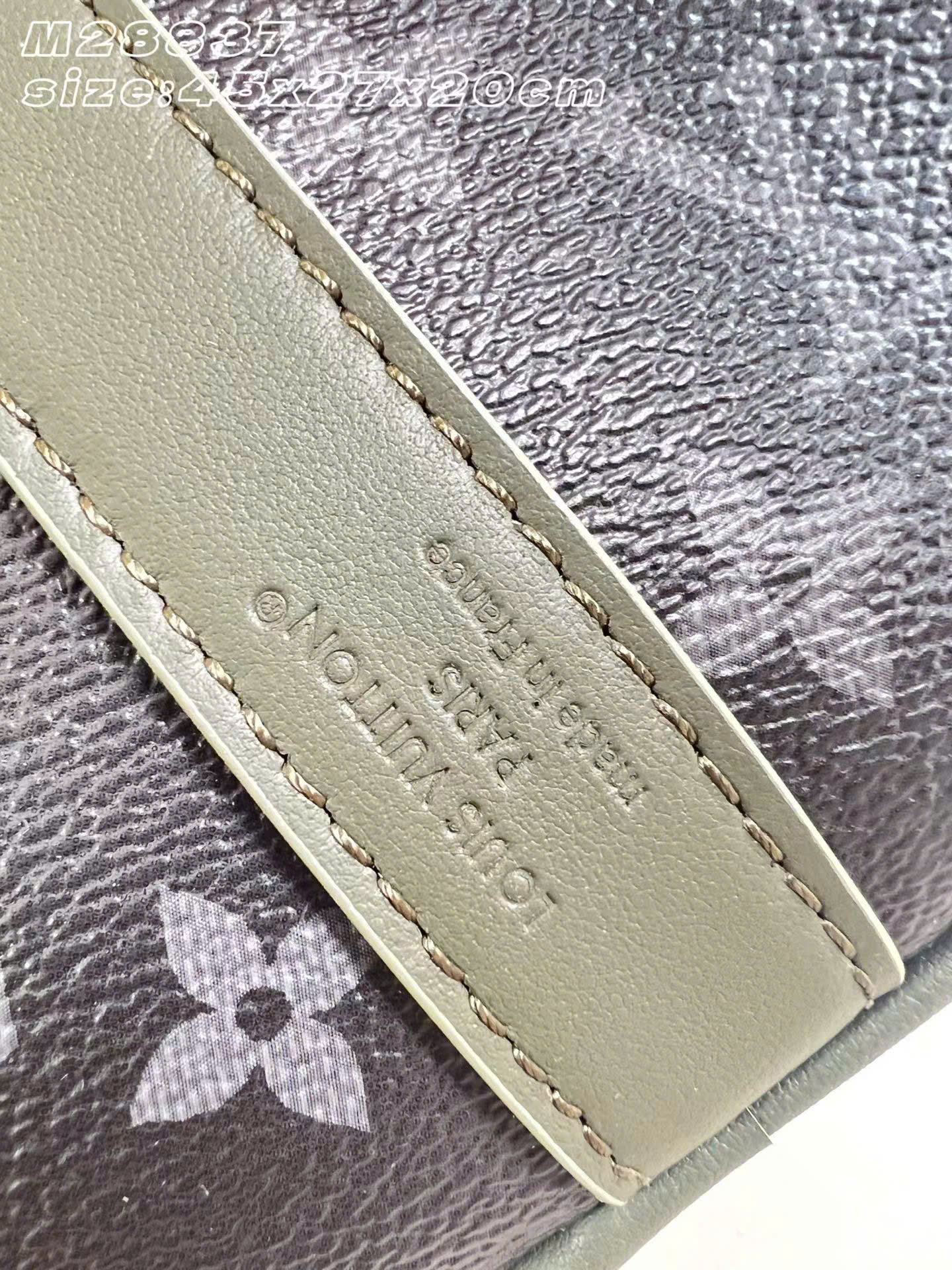 Louis Vuitton Keepall Bandoulière Monogram Eclipse Bag 45cm - Image 6