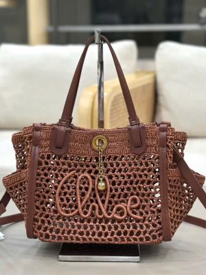 Chloé Iconic Raffia Tote
