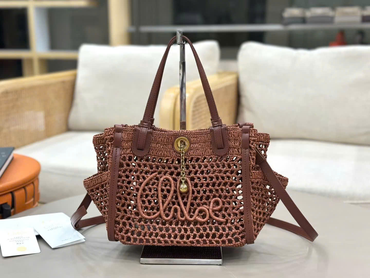 Chloé Iconic Raffia Tote