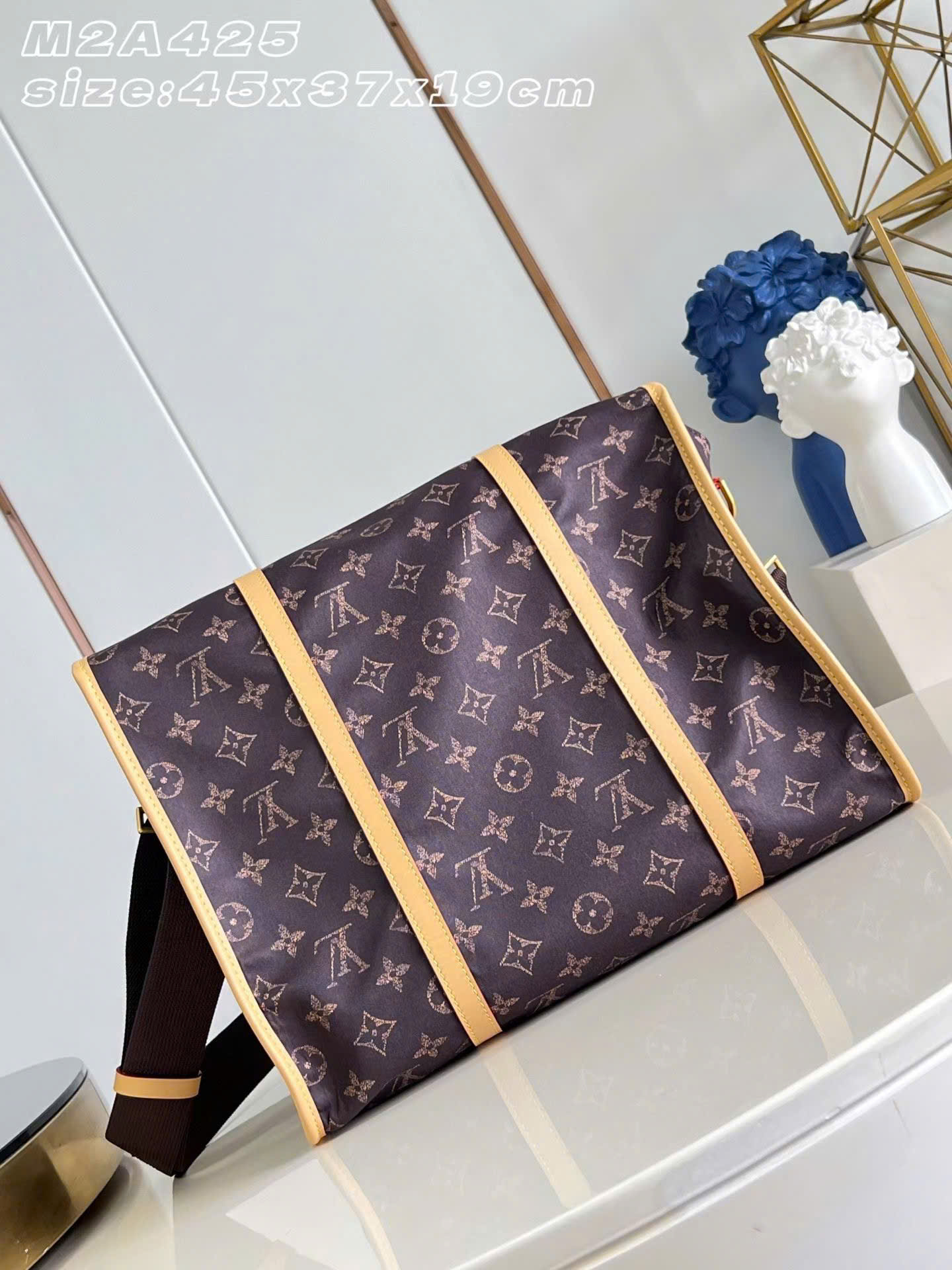 Louis Vuitton Jet Lag Silk Tech Monogram Bag 45cm - Image 6
