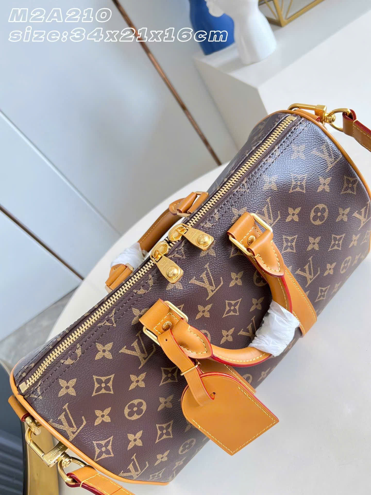 Louis Vuitton Keepall Bandoulière Monogram Bag 34cm - Image 9