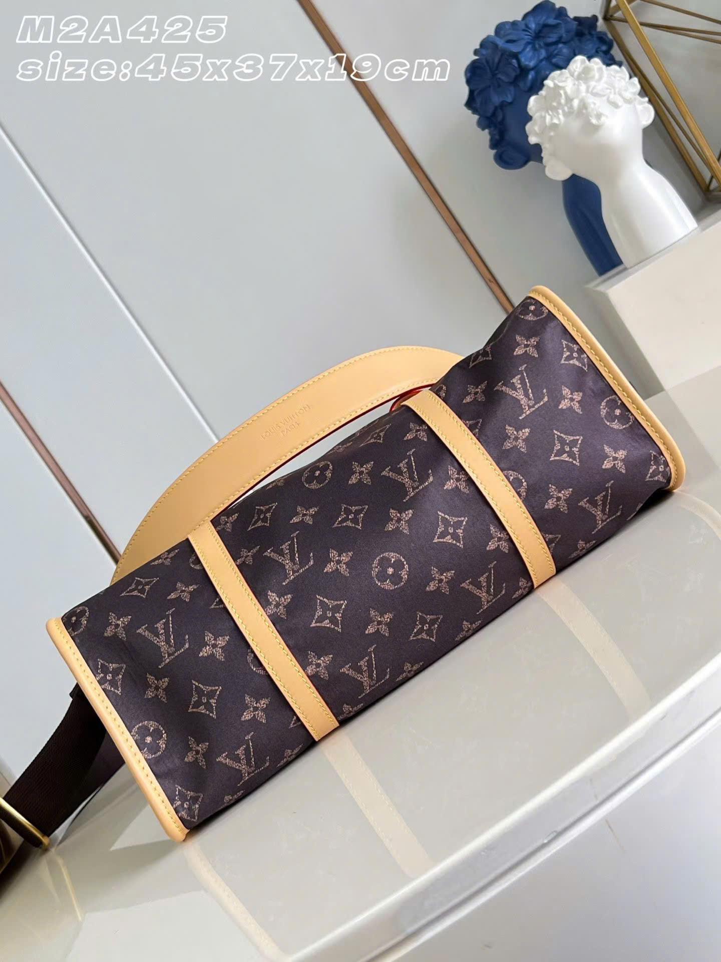 Louis Vuitton Jet Lag Silk Tech Monogram Bag 45cm - Image 7