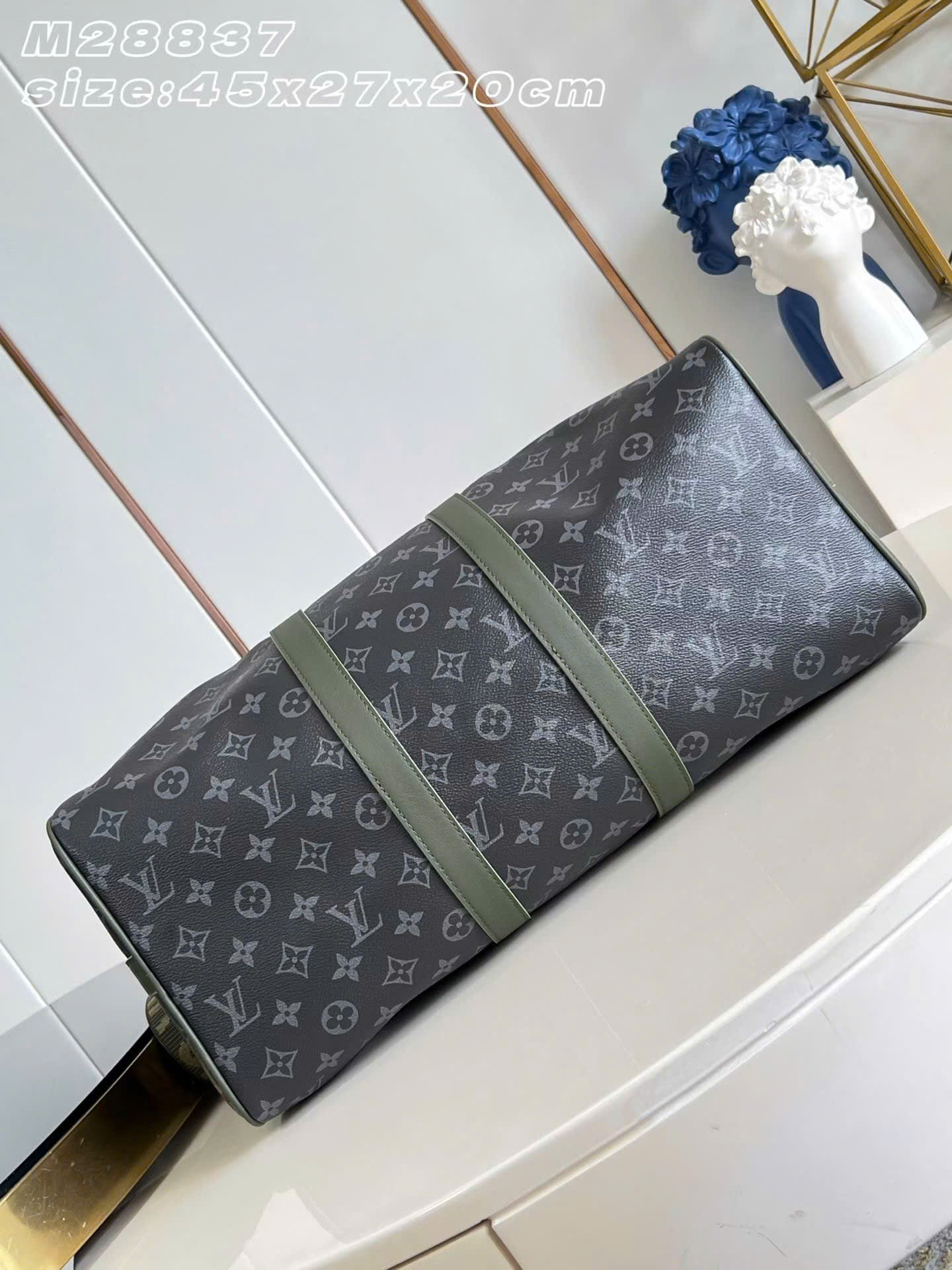 Louis Vuitton Keepall Bandoulière Monogram Eclipse Bag 45cm - Image 8