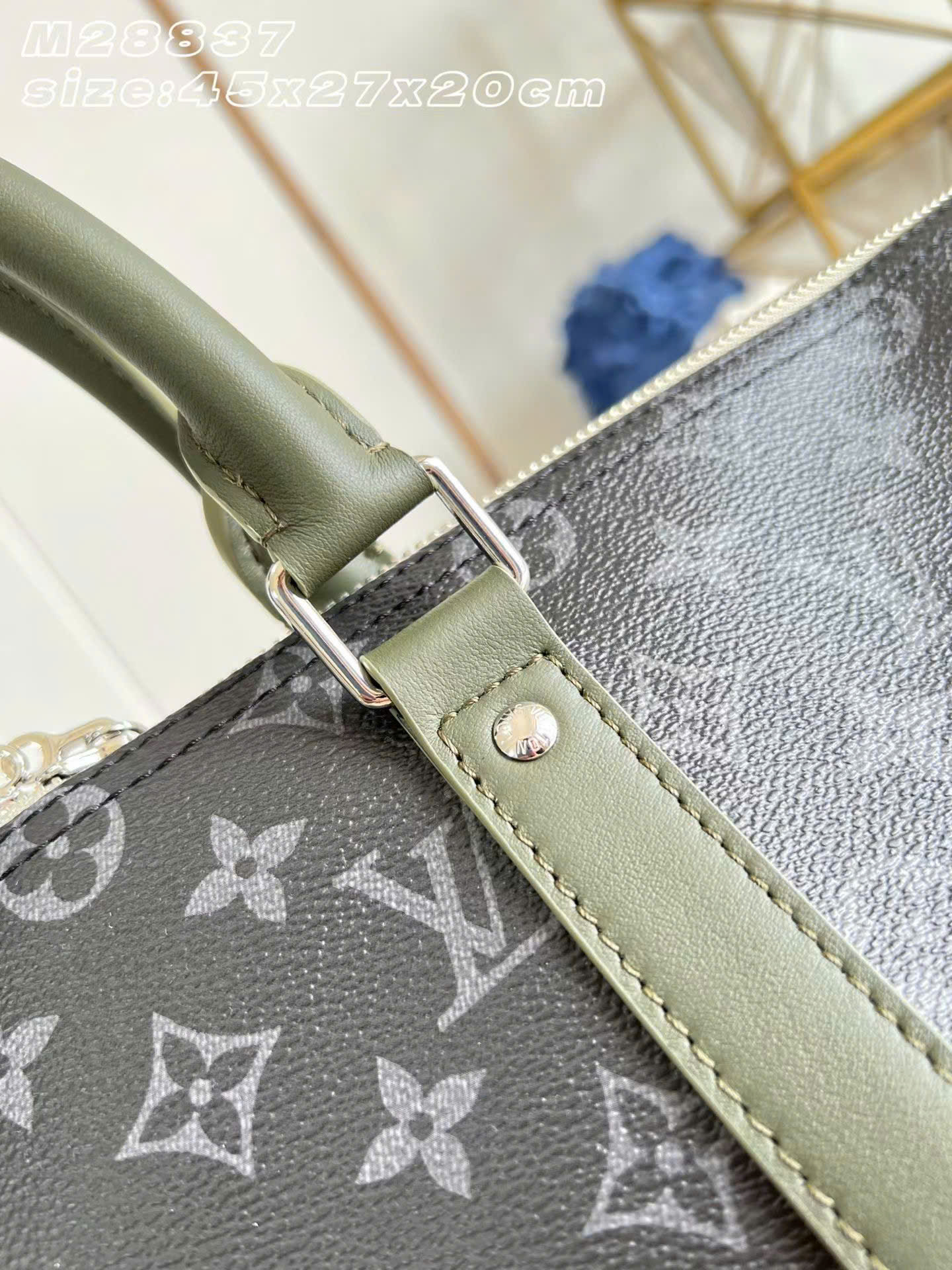 Louis Vuitton Keepall Bandoulière Monogram Eclipse Bag 45cm - Image 2